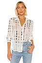 view 1 of 4 Flowy Button Down Top in Indigo