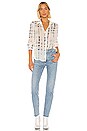view 4 of 4 Flowy Button Down Top in Indigo