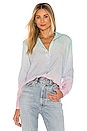 view 1 of 4 Flowy Button Down Top in Ombre Sunrise