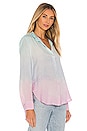 view 2 of 4 Flowy Button Down Top in Ombre Sunrise