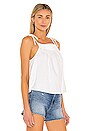 view 2 of 4 Tie Shoulder Tank in White