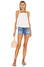 view 4 of 4 Tie Shoulder Tank in White