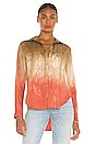 view 1 of 4 Flowy Button Down in Flax Henna Ombre Dye