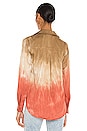 view 3 of 4 Flowy Button Down in Flax Henna Ombre Dye