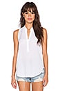 view 1 of 3 Sleeveless Popover Tank in White