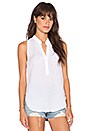 view 2 of 3 Sleeveless Popover Tank in White