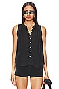 view 1 of 4 Sleeveless Shirred Shoulder Blouse in Black