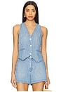 view 1 of 4 Wren Vest in Sea Breeze Wash