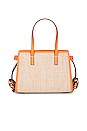 view 2 of 6 Tote Mini Jute Bag in Orange