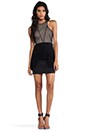 view 2 of 6 Gridlocked Dress en Black/Nude in Black & Nude