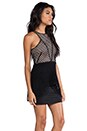 view 3 of 6 Gridlocked Dress en Black/Nude in Black & Nude