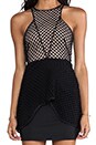 view 5 of 6 Gridlocked Dress en Black/Nude in Black & Nude