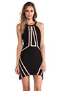 view 1 of 5 Ida Dress in Black & Nude