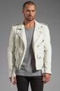 view 2 of 7 Leather Jacket 5 in Smoke White