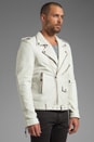 view 3 of 7 Leather Jacket 5 in Smoke White