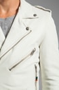view 6 of 7 Leather Jacket 5 in Smoke White