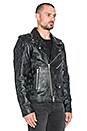 view 3 of 5 BLOUSON EN CUIR 5 in Blue Black