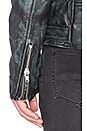 view 5 of 5 BLOUSON EN CUIR 5 in Blue Black