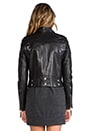 view 4 of 7 Blouson en cuir 1 in Black