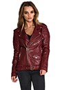 view 2 of 7 Leather Jacket 8 in Crimson