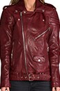 view 5 of 7 Leather Jacket 8 in Crimson