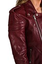 view 6 of 7 Leather Jacket 8 in Crimson