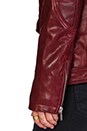 view 7 of 7 Leather Jacket 8 in Crimson