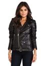 view 2 of 7 Blouson en cuir 8 in Black