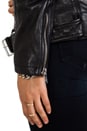 view 7 of 7 Blouson en cuir 8 in Black