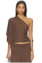 view 1 of 5 TOP UN HOMBRO ARDEN in Brown