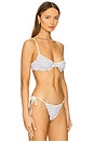 view 2 of 4 Deniz Bikini Top in White Polka