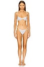 view 4 of 4 Deniz Bikini Top in White Polka