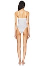 view 3 of 4 Deniz One Piece in White Polka