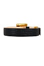 view 2 of 3 Anthem 4.5cm Embossed Croco Belt in Noir
