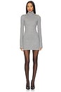 view 2 of 5 VESTIDO CORTO AJUSTADO in Gris Chin? Clair