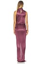 view 3 of 3 Interlock Halterneck Long Dress in Violet Fonc?