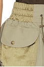 view 6 of 6 Two Pockets Cotton Twill Short in Vert Pale