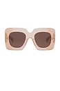 view 1 of 2 B-bold Sunglasses in Cloudy Nude & Dark Brown Chocolate