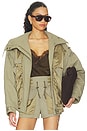 view 1 of 5 Batwing Two Pockets Twill Bomber in Vert Pale
