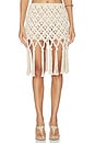 view 1 of 6 JUPE CROCHET COTTON KNIT in Naturel