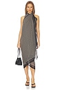 view 5 of 7 Monogramme Cover Up Pareo in Ivory & Black