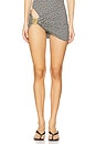 view 1 of 6 Short Pareo in Ivory & Black