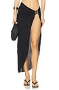 view 1 of 6 Long Pareo in Black