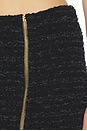view 6 of 6 JUPE EN TWEED ZIPPED in Noir