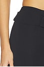view 6 of 6 Belted Grain De Poudre Mini Skirt in Black