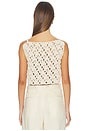 view 3 of 4 Crochet Cotton Knit Top in Naturel