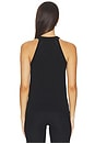 view 3 of 5 Halterneck Quilted Light Wool Top in Black