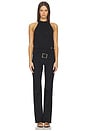 view 4 of 5 Halterneck Quilted Light Wool Top in Black
