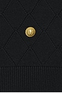 view 5 of 5 Halterneck Quilted Light Wool Top in Black