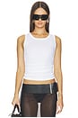 view 1 of 4 Jersey Draped Detail T-shirt in White